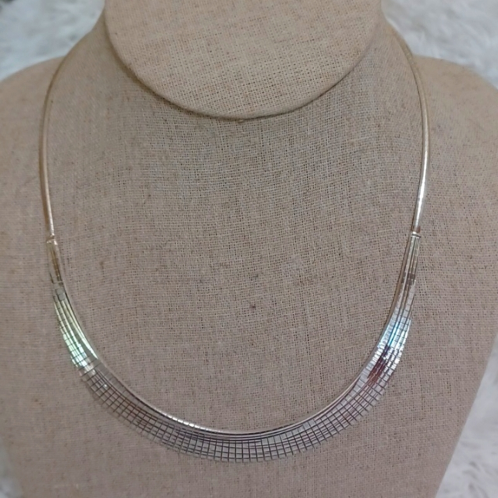Sevilla Silver Diamond Cut Cleopatra Necklace NEW